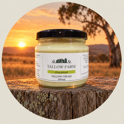 Unscented Tallow Cream 300ml
