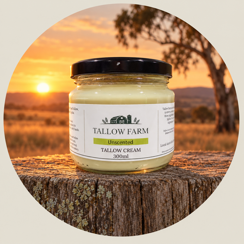 Unscented Tallow Cream 300ml