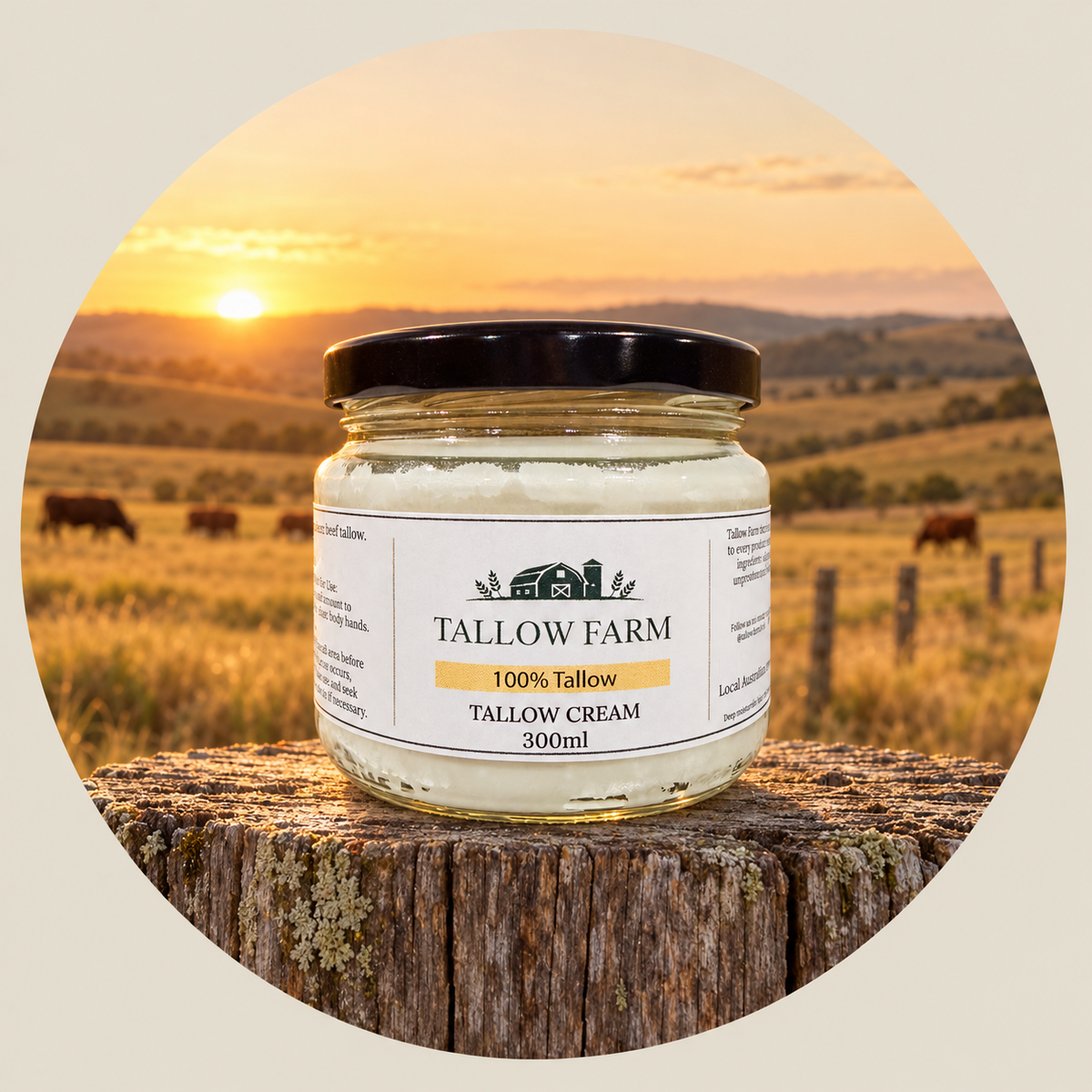 100% Tallow Cream 300ml