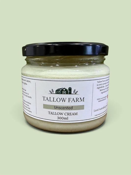 Unscented Tallow Cream 300ml